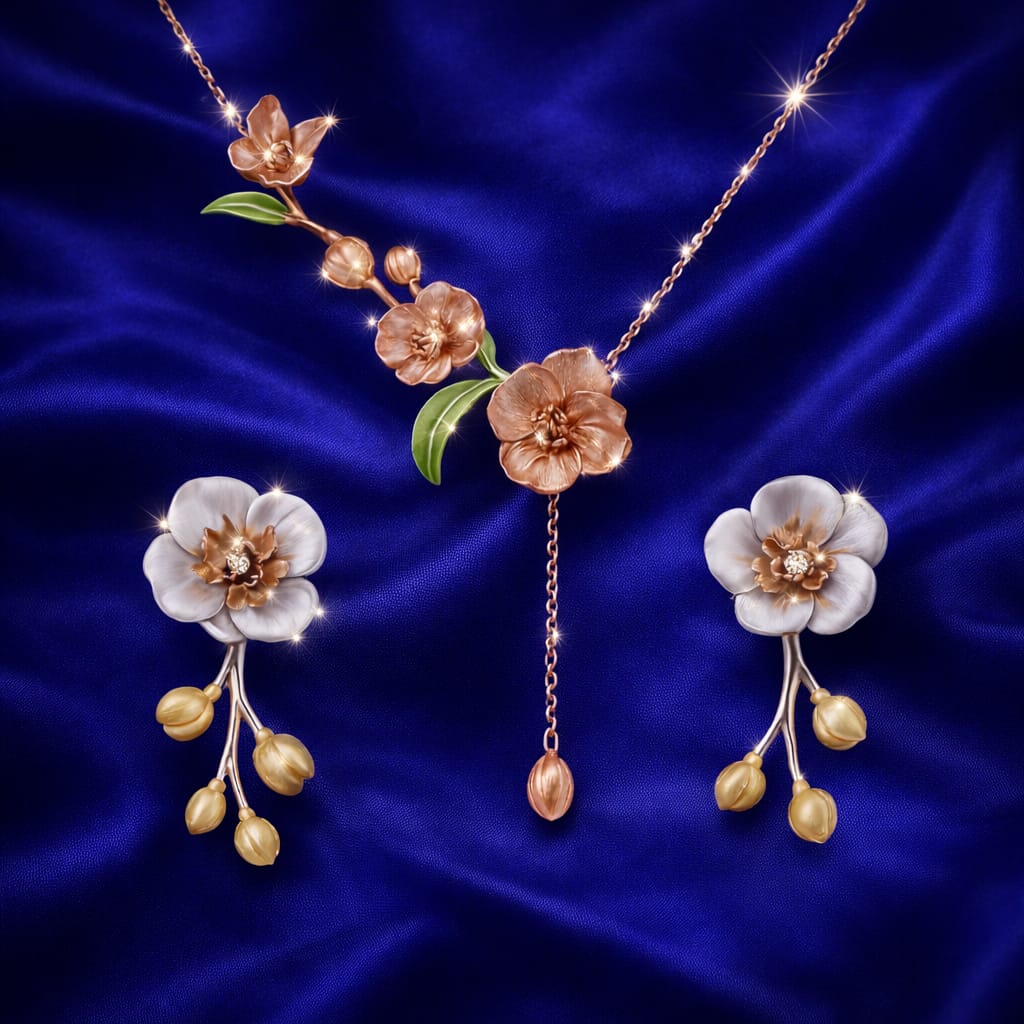 Necklace and Earrings