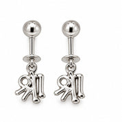 SHREE SYMBOL SILVER PIERCING