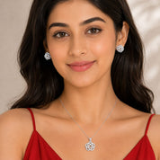 Radiant Grace – Sterling Silver Zircon Jewellery Set PR413-585