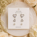Heart Whisper Trio Stud Set (JC325)