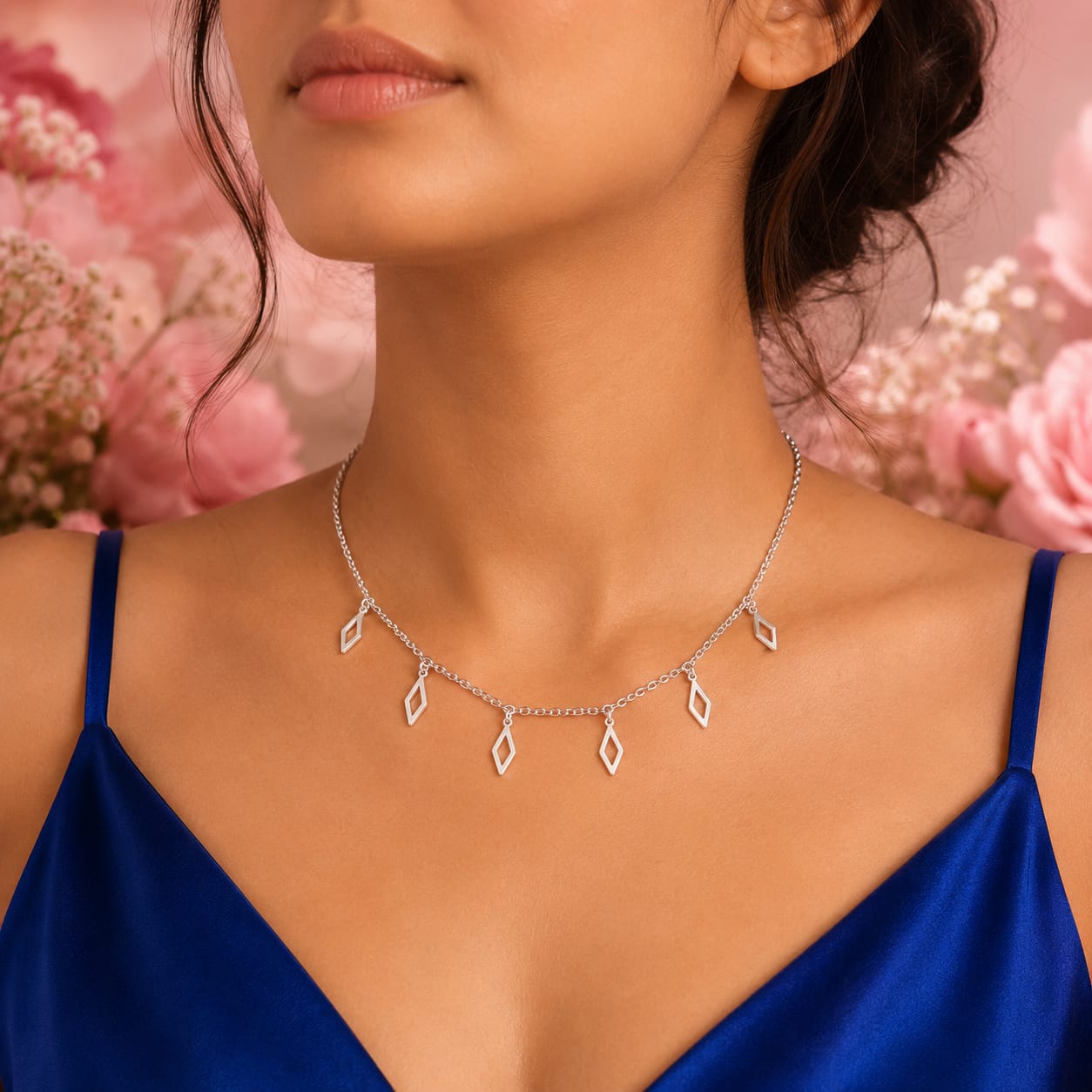 Aurellion Prism Drop Silver Chain