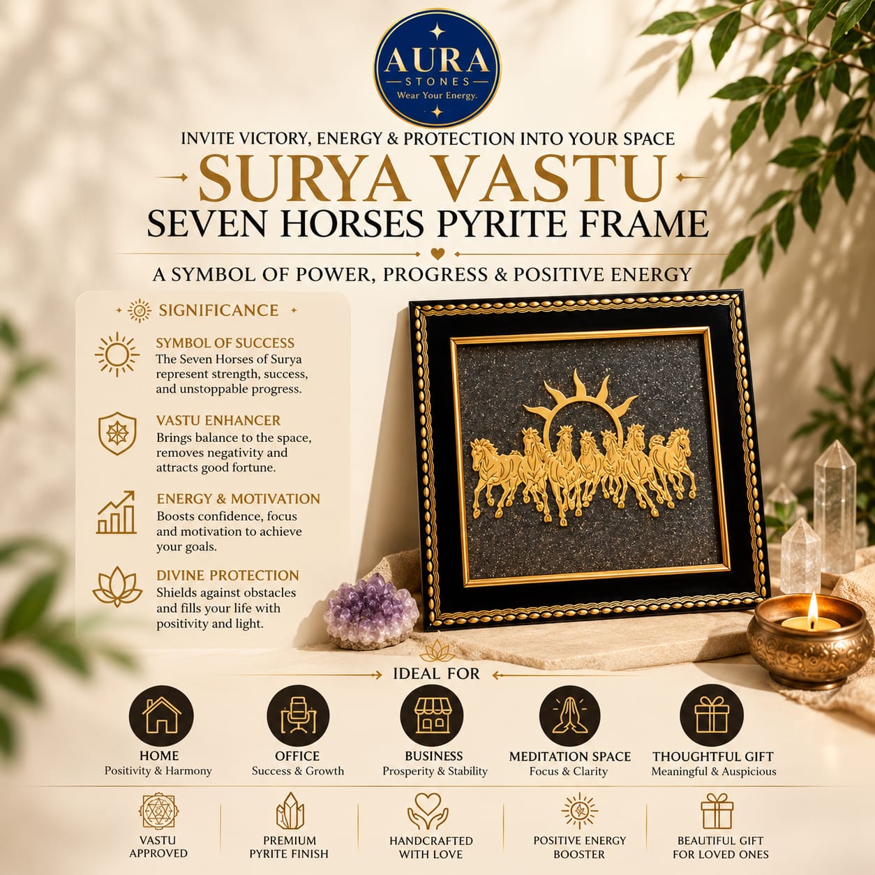 SURYA VASTU SEVEN HORSES FRAME