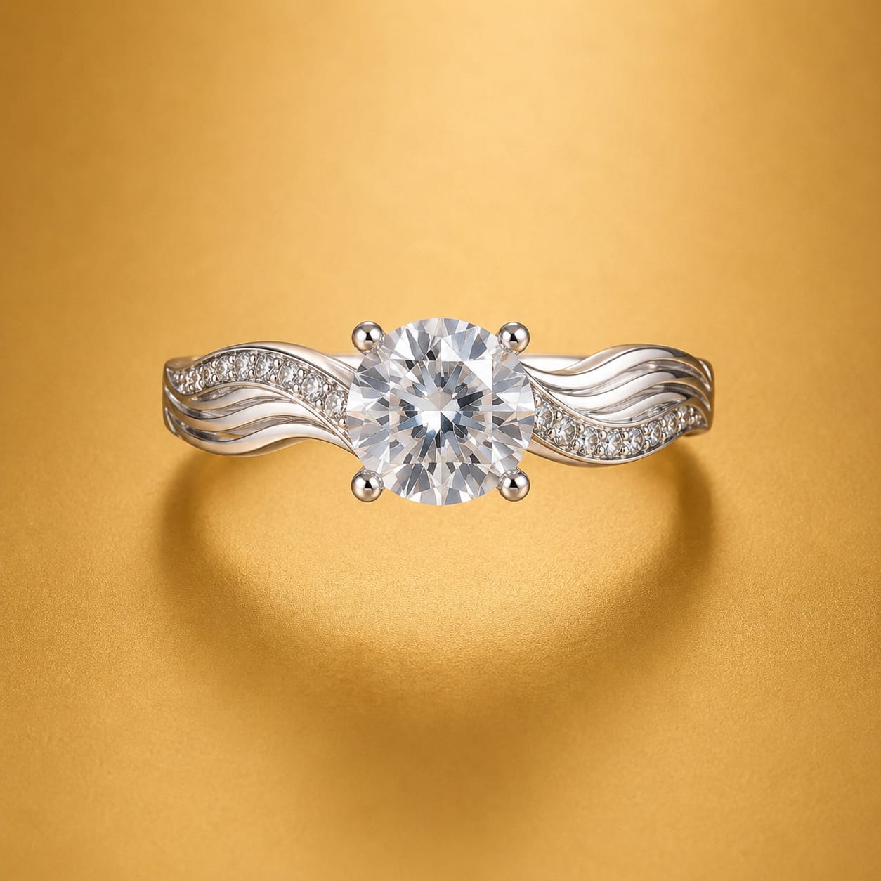 Ocean Whisper Solitaire Ring (0291)