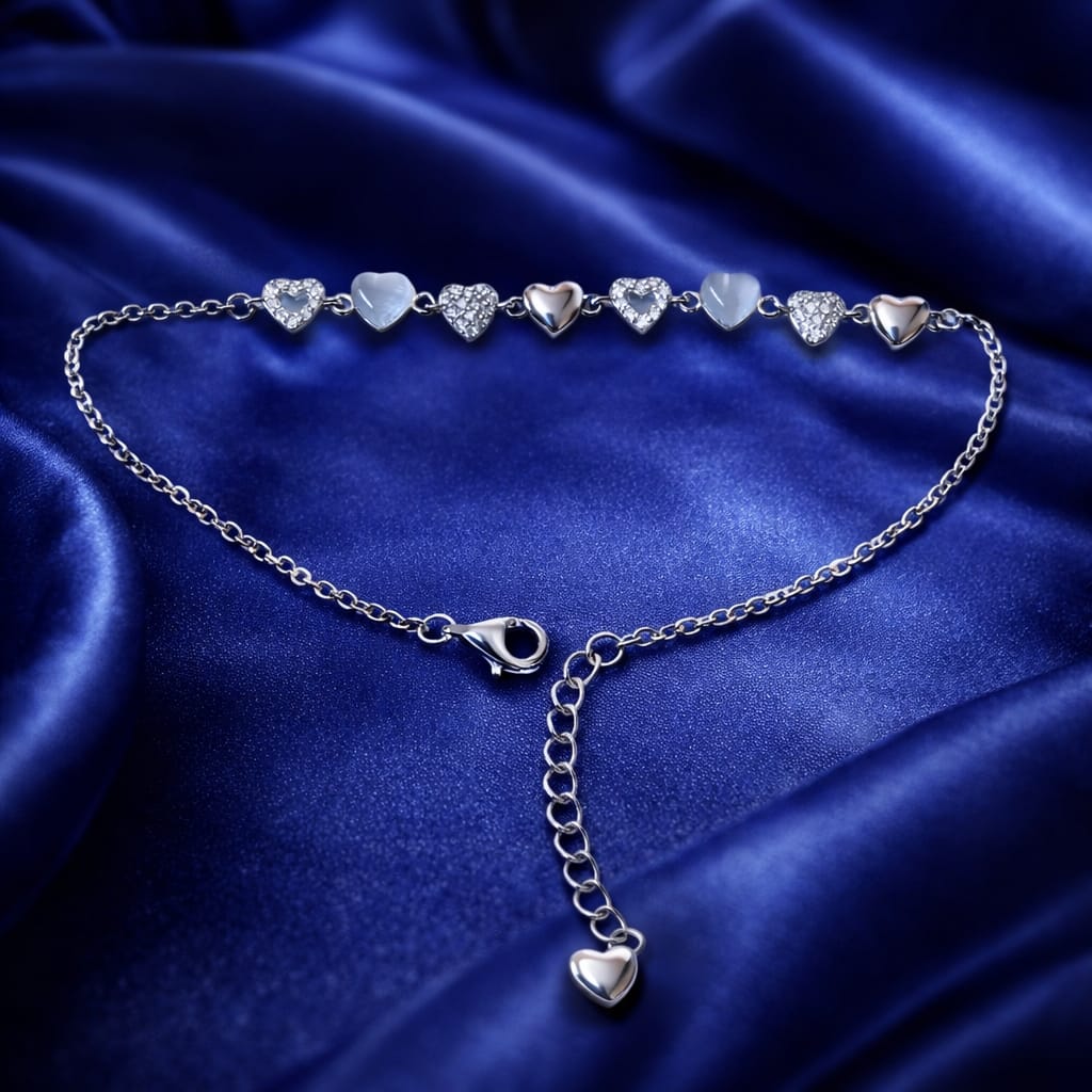 Eternal Hearts Charm Bracelet (BR 0286)