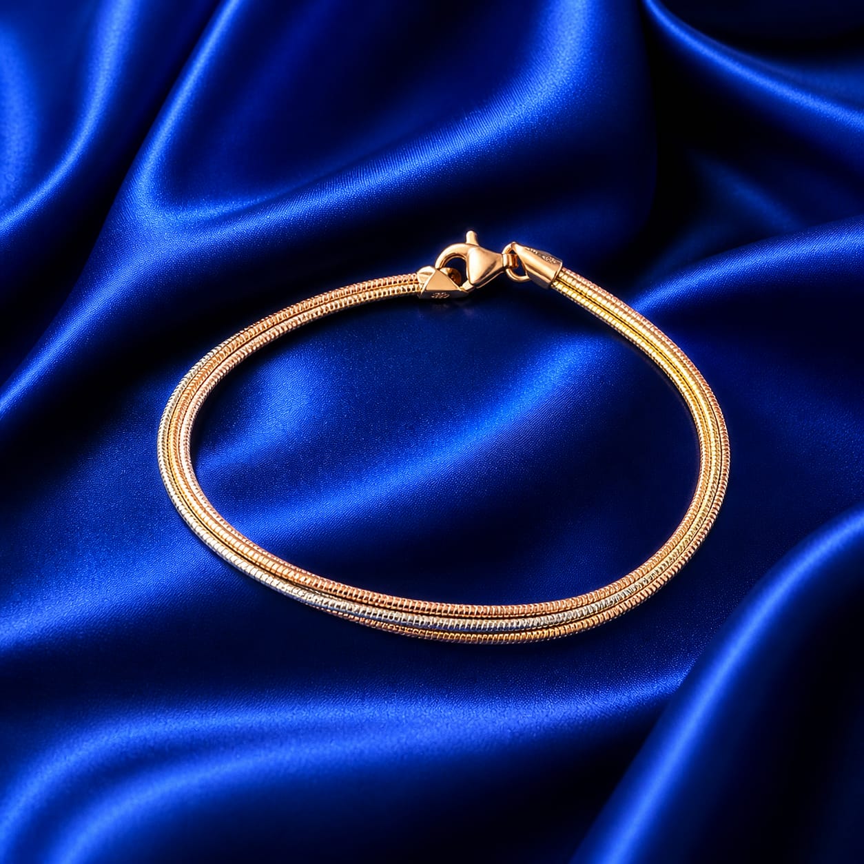 Aurellion Regal Dual-Line Gold Bracelet (FB388)