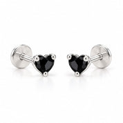 Black Heart Studs