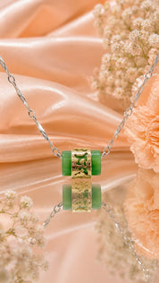 Jade Harmony Barrel Pendant  (JN392)