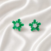 Luxury Green Stone Earrings (ER 03060)