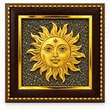 Divine Surya Dev Golden Sun Wall Frame