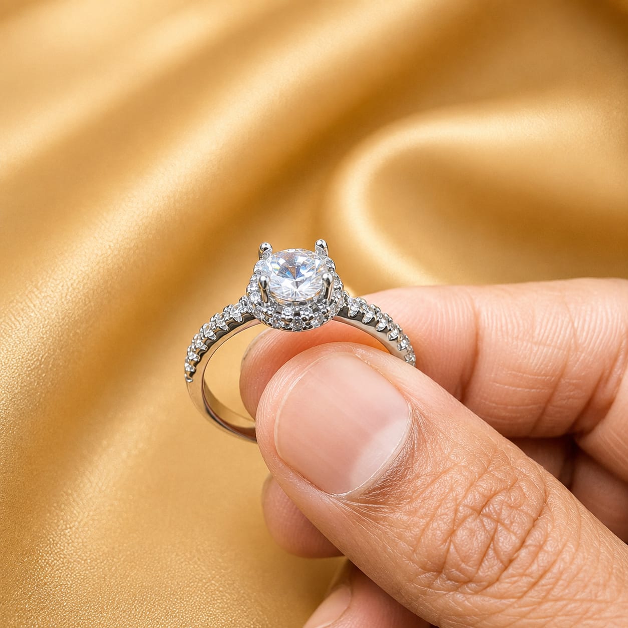 Celestia Halo Solitaire Ring (R6,0260)