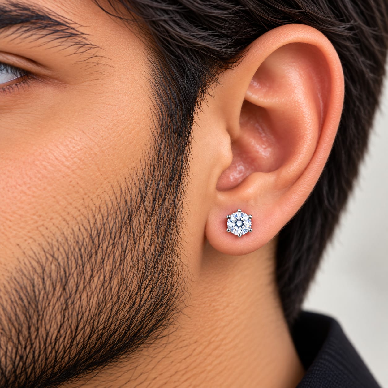 Celestia Halo 925 Sterling Silver Crystal Stud Earrings