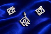 RoyalSpark Designer Pendant & Stud Set (RR - 0328-414)