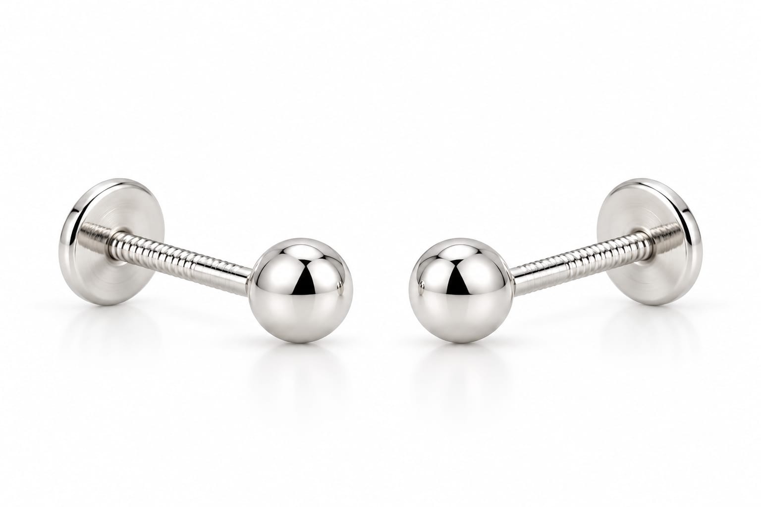 Silver Ball Studs