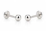 Silver Ball Studs