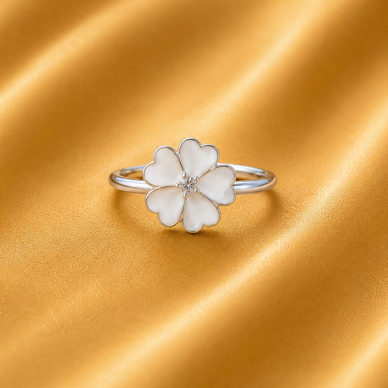 Product Name: Lucky Bloom Clover Ring (0247)