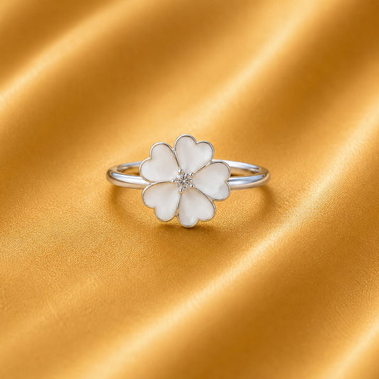 Product Name: Lucky Bloom Clover Ring (0247)