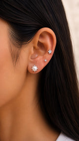 Pearl Bloom Trio Stud Set (JC159)