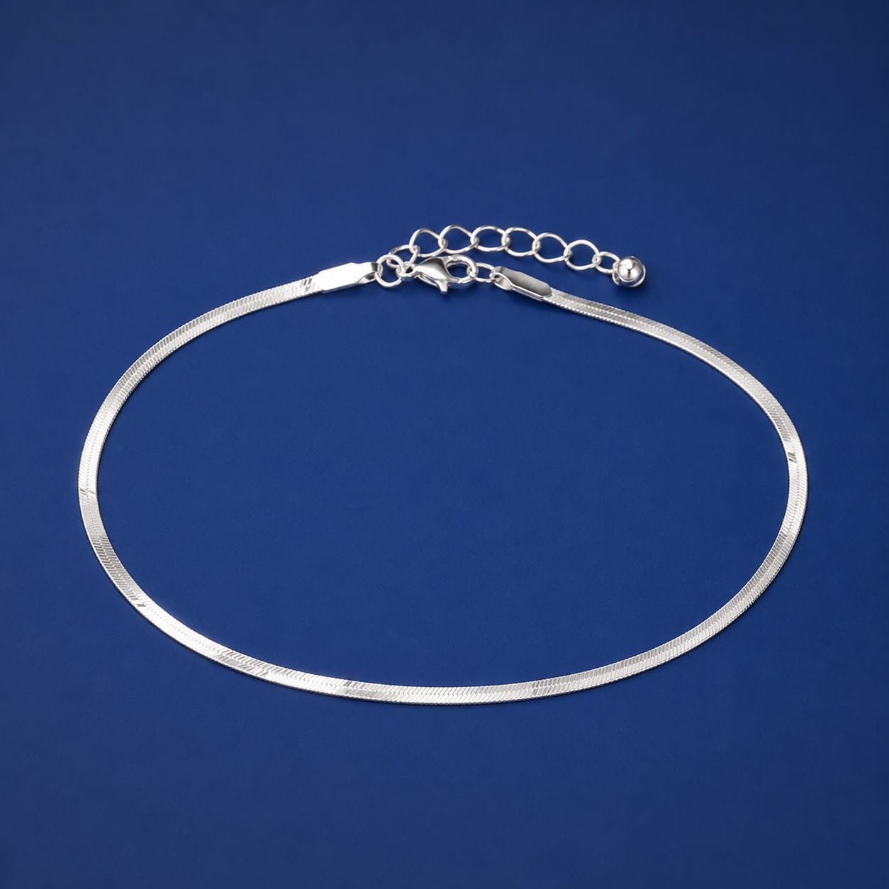 Lustre Flat Snake Anklet (A1-0100)