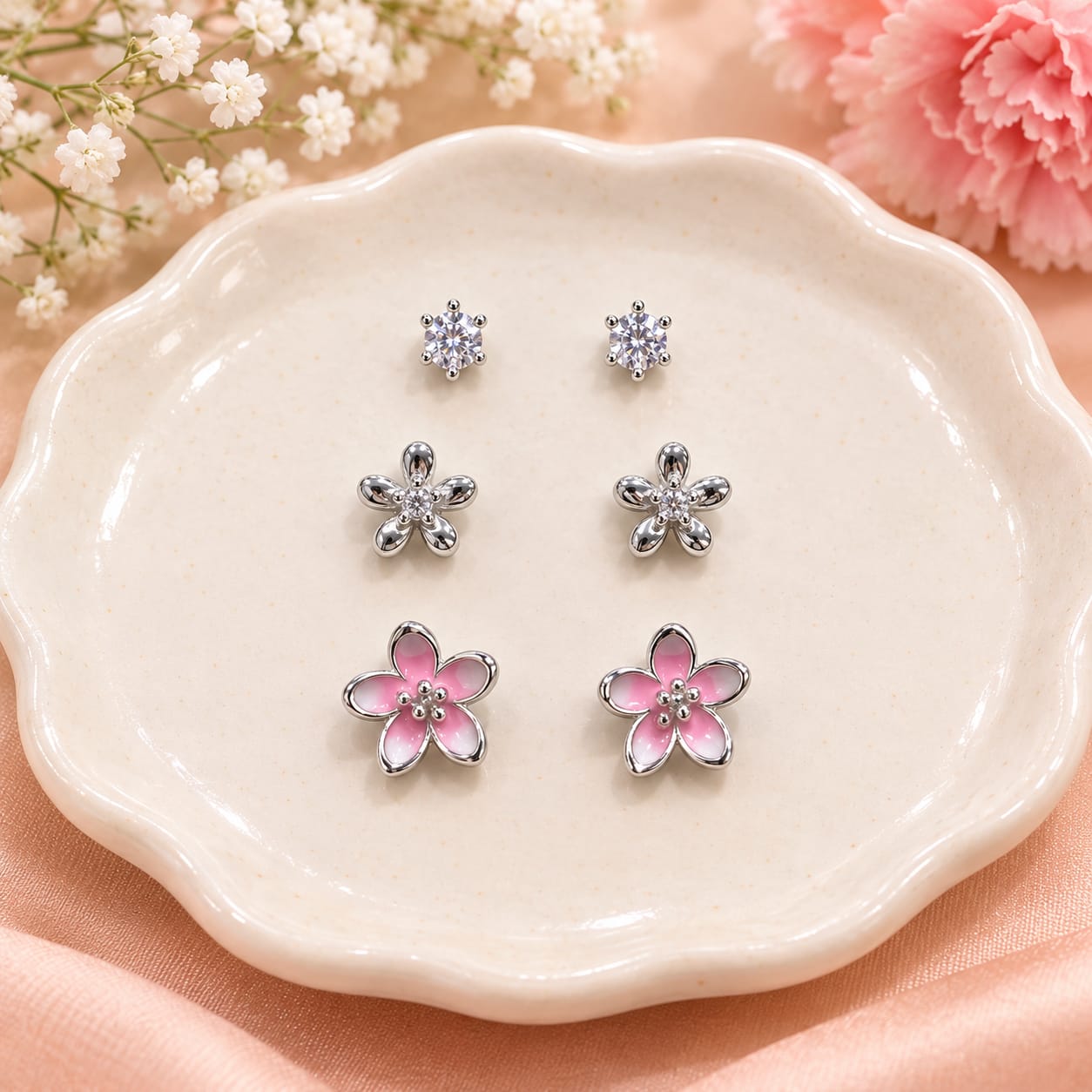Blossom Trio Stud Set (JC213)