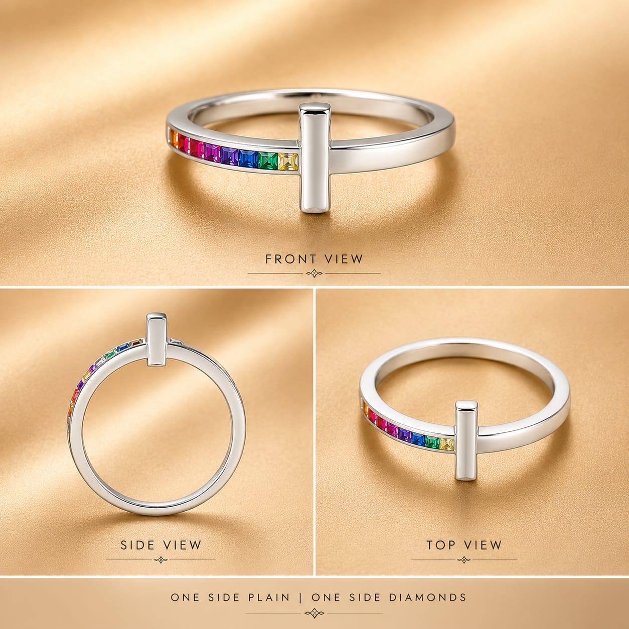 Spectrum Grace Rainbow Ring (0302)