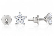 Celestia Star 925 Sterling Silver Stud Earrings