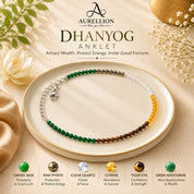 Dhanyog Gemstone Anklet for Wealth, Prosperity & Positive Energy