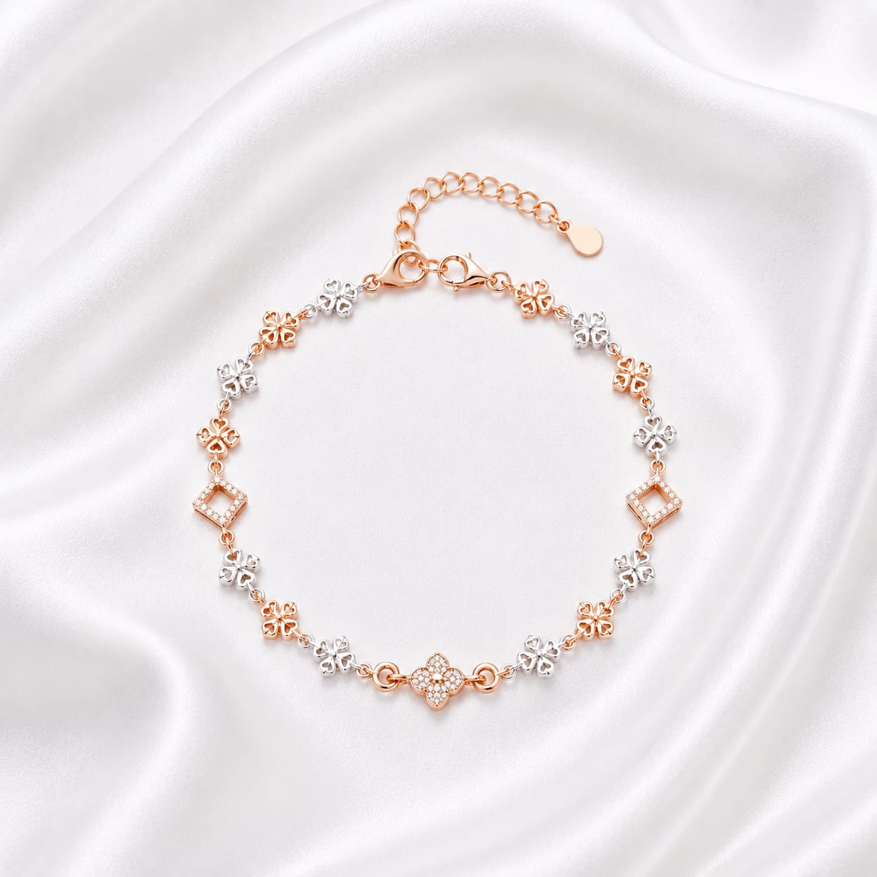 Hana 925 Silver Bracelet 🌸 (JB693)