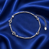 Eterna Hearts Silver Bracelet – Minimal Open Heart & Zircon Elegance (JB681)