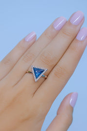 Colored Stone and Diamond Ring R 333