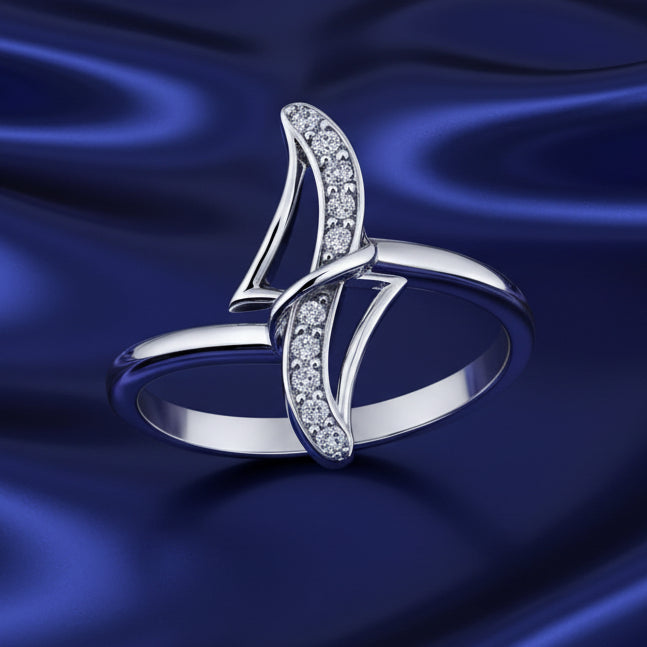 Elegant 925 Sterling Silver Ring for Women - R 221