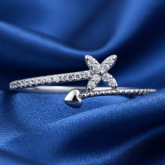 Elegant 925 Sterling Silver Ring for Women R 618