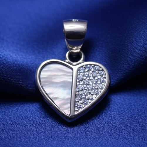 925 Sterling Silver Mother of Pearl Pendant – Elegant & Timeless Design RRJ0162-311