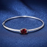 925 Sterling Silver Bracelet with Zircon Diamonds | Premium Sparkling Designer Bracelet for Women PR416-708