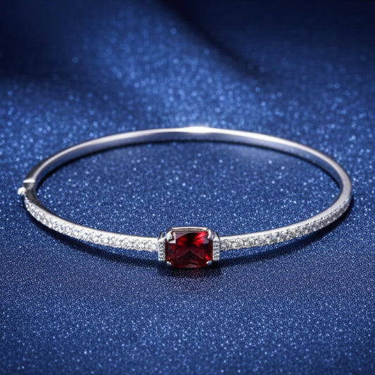 925 Sterling Silver Bracelet with Zircon Diamonds | Premium Sparkling Designer Bracelet for Women PR416-708