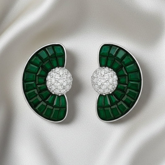 925 Sterling Silver Earrings for Women | Zircon Diamond Studded ER707-DP336