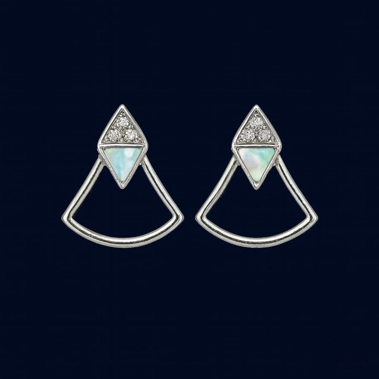 925 Sterling Silver Earrings for Women | Zircon Diamond Studded ER701-DP098