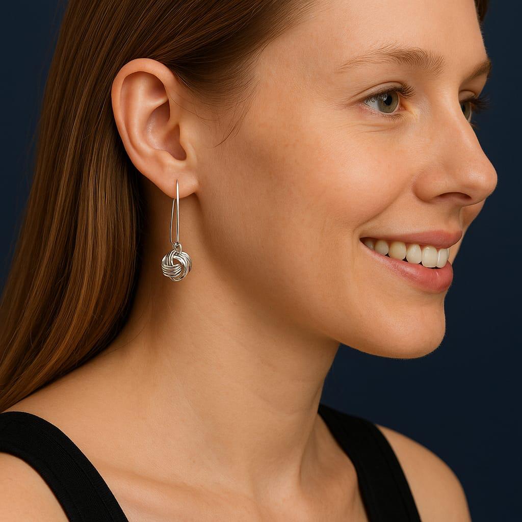 925 Sterling Silver Flower Stud Earrings for Women | Sparkling Zircon Diamond | Lightweight Everyday Wear | Elegant Gift Jewellery ER720-DP320