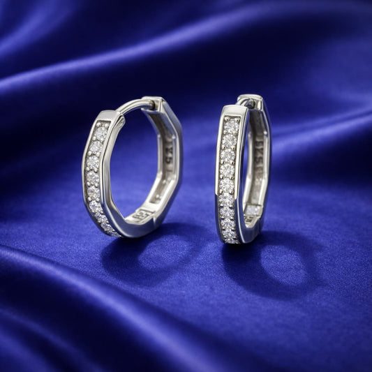 925 Sterling Silver Bali Hoop Earrings for Women & Girls | Classic Elegant Hoop Design | Lightweight Daily Wear Silver Earrings | Stylish Minimal Jewellery RRJ240-371