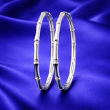 Aurellion Sculpted Bamboo Bangles