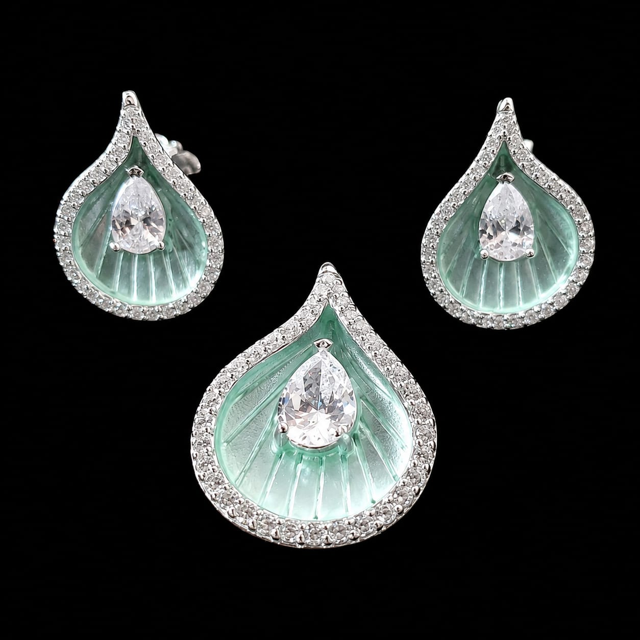 Aurellion Mint Dewdrop Elegance Set
