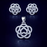 Radiant Grace – Sterling Silver Zircon Jewellery Set PR413-585