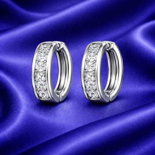 925 Sterling Silver Bali Hoop Earrings for Women | Classic Round Hoops | Lightweight Daily Wear | Hypoallergenic | Elegant Jewellery Gift RRJ0299-377