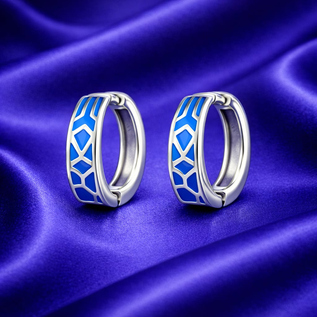925 Sterling Silver Bali Hoop Earrings for Women | Classic Round Hoops | Lightweight Daily Wear | Hypoallergenic | Elegant Jewellery GiftRRJ0312-364