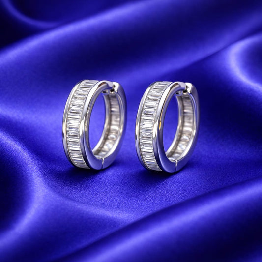 925 Sterling Silver Bali Hoop Earrings for Women | Classic Round Hoops | Lightweight Daily Wear | Hypoallergenic | Elegant Jewellery Gift RRJ0461-365