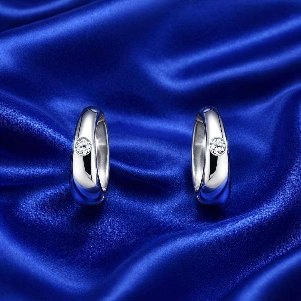 925 Sterling Silver Bali Hoop Earrings for Women | Classic Round Hoops | Lightweight Daily Wear | Hypoallergenic | Elegant Jewellery Gift RRJ0435-370