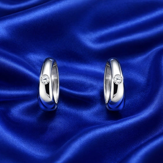 925 Sterling Silver Bali Hoop Earrings for Women | Classic Round Hoops | Lightweight Daily Wear | Hypoallergenic | Elegant Jewellery Gift RRJ0435-370