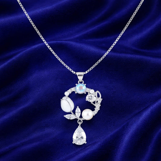 925 Sterling Silver Pendant with Chain for Women | Elegant Designer Necklace | Party, Daily Wear & Gifting Jewellery N502-DP3820