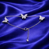 925 Sterling Silver Bracelet for Women | Elegant Diamond-Studded Design | Delicate & Adjustable Chain Bracelet | Gift for Her  MY501-309