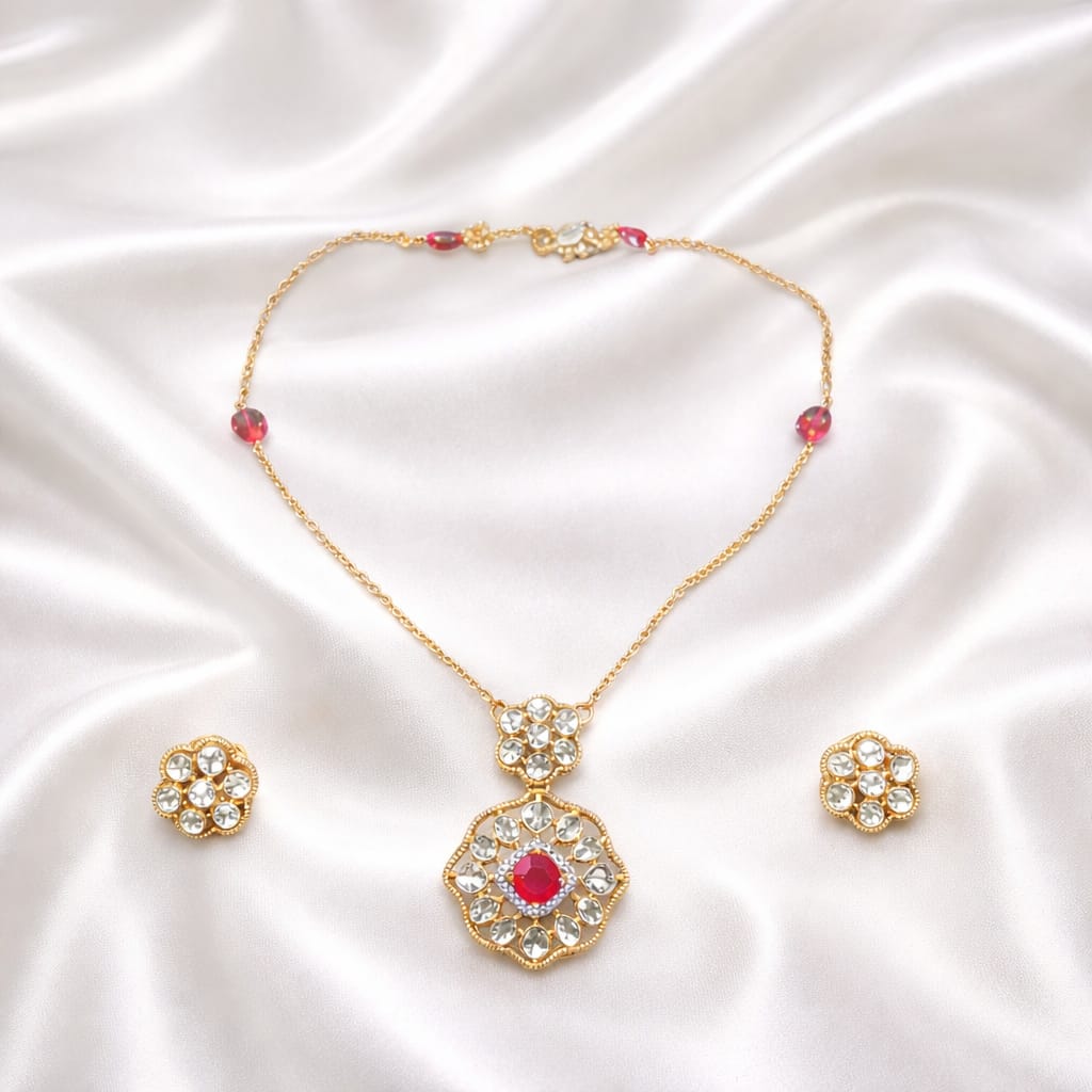 Vintage Charm Ruby & Diamond Set