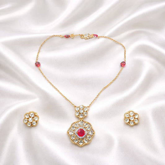 Vintage Charm Ruby & Diamond Set